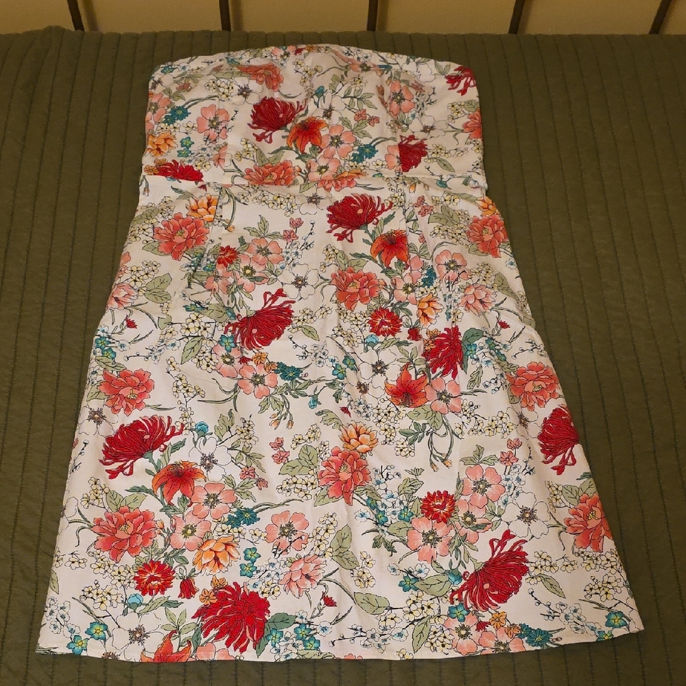 Old Navy Floral Print Dress - Pink and Green